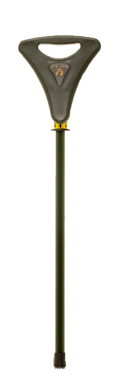 CANNE-SIEGE ELITE "WALKER" TELESCOPIQUE - VERTE CAOUTCHOUC