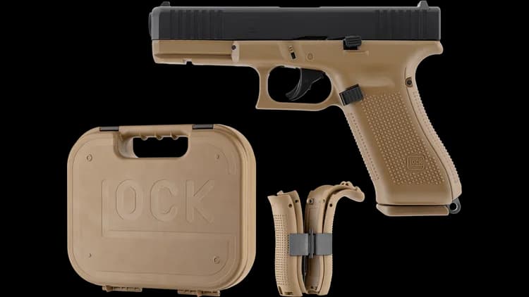 PACK PISTOLET CO2 T4E GLOCK 17 GEN5 .43 TAN FRENCH ARMY / 211.00.06