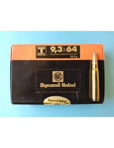CARTOUCHES RWS 9.3X64 -18.5 GR - TEILMANTEL