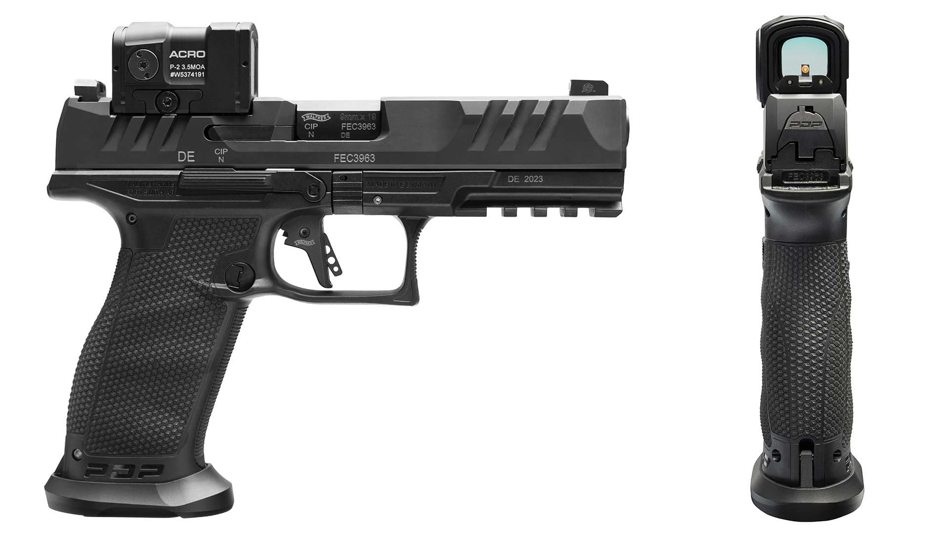 PISTOLET WALTHER PDP FS 4.5" PROFESSIONAL ACRO - CAL 9 MM