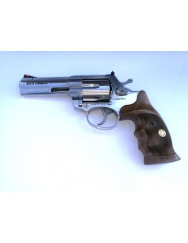 REVOLVER ALFA STEEL 2241.3 4" STAINLESS GRIP 9 - CAL 22 LR