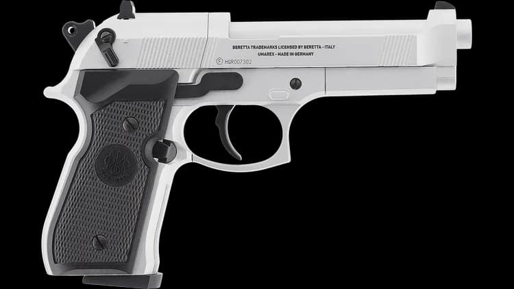 PISTOLET CO2 BERETTA 92-FS NICKEL / 419.00.02