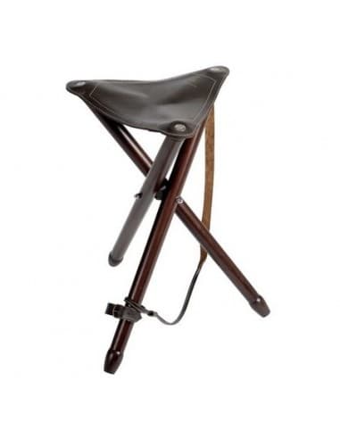 TREPIED LUXE "ADC" BOIS+CUIR 70/75 CM