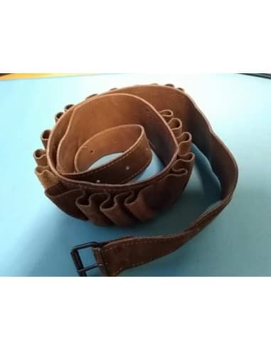 CEINTURE CARTOUCHIERE CUIR+DAIM AMLER