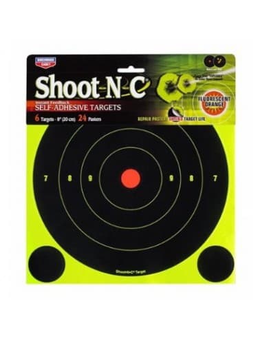 PACK 6 CIBLES+24 PASTILLES B&CSHOOT NC 8" / BC-34805