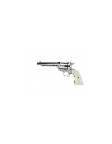 REVOLVER CO2 COLT SAA 45 5"1/2 NICKEL PLOMBS / 5.8322