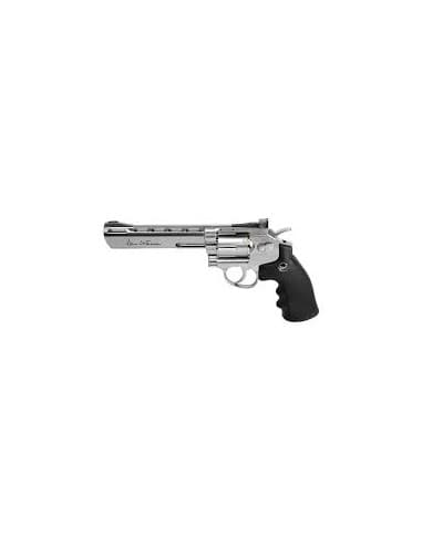 REVOLVER CO2 DAN WESSON 6" NICKEL .177 BBS / 16559