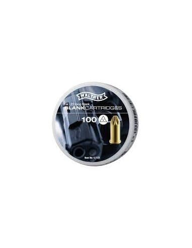 BOITE 100 CARTOUCHES A BLANC WALTHER - 22 LONG K. / 4.1121