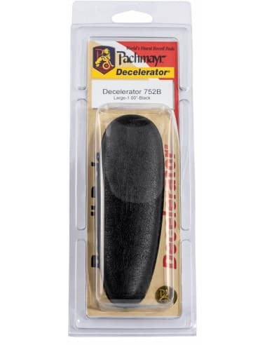 PLAQUE ANTI-RECUL D752B DECEL BLACK LEATHER "L" 1" / 01401