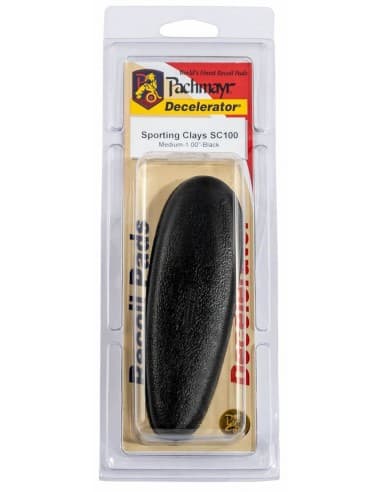 PLAQUE ANTI-RECUL D752B DECEL BLACK LEATHER "M" 1" / 01407