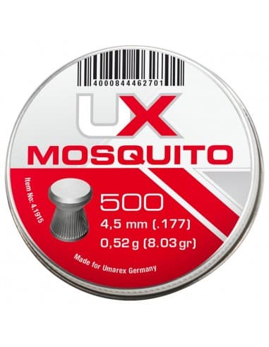 BOITE 500 PLOMBS UX MOSQUITO GEN2 PLATS - 4,5 MM (0,50G) / 4.1926