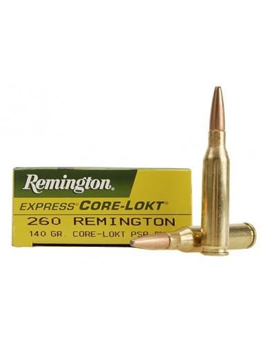 CARTOUCHES REM 260 REM CORE-LOKT - 140GR PSP
